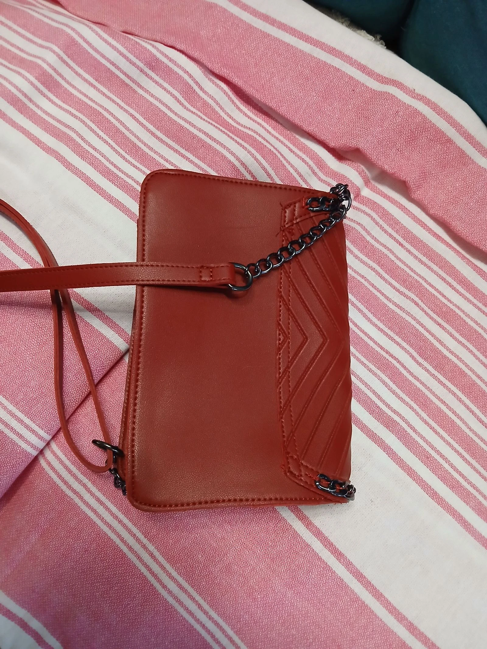 Bolso rojo burdeos chic – photo 6